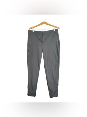 Lolë Grey Travel Pants Size 14 Stretch Lightweight Zip Pocket